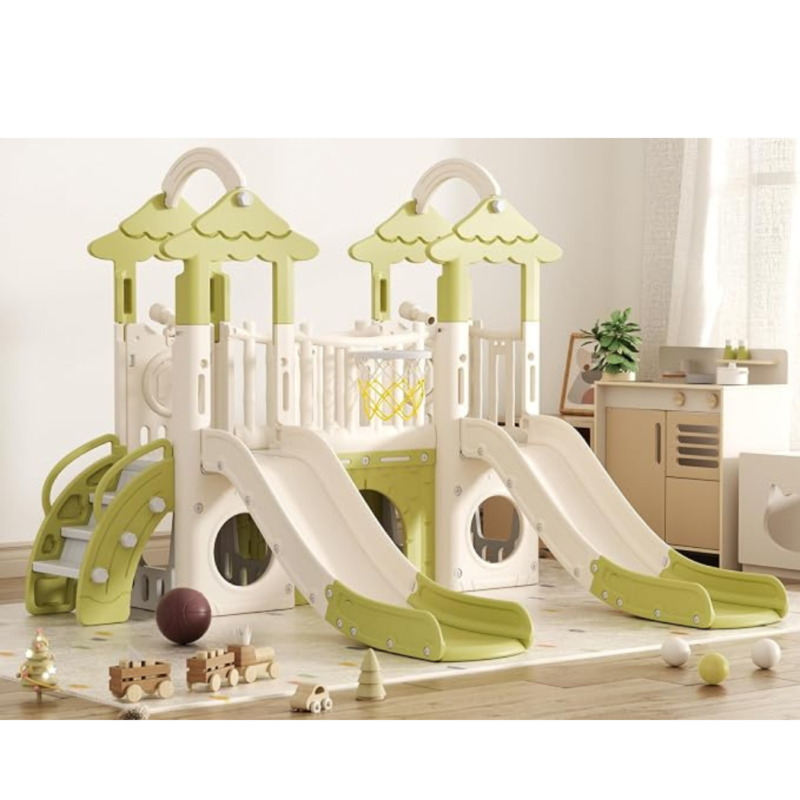 9-in-1 Toddler Slide Playset – Indoor & Outdoor Playground