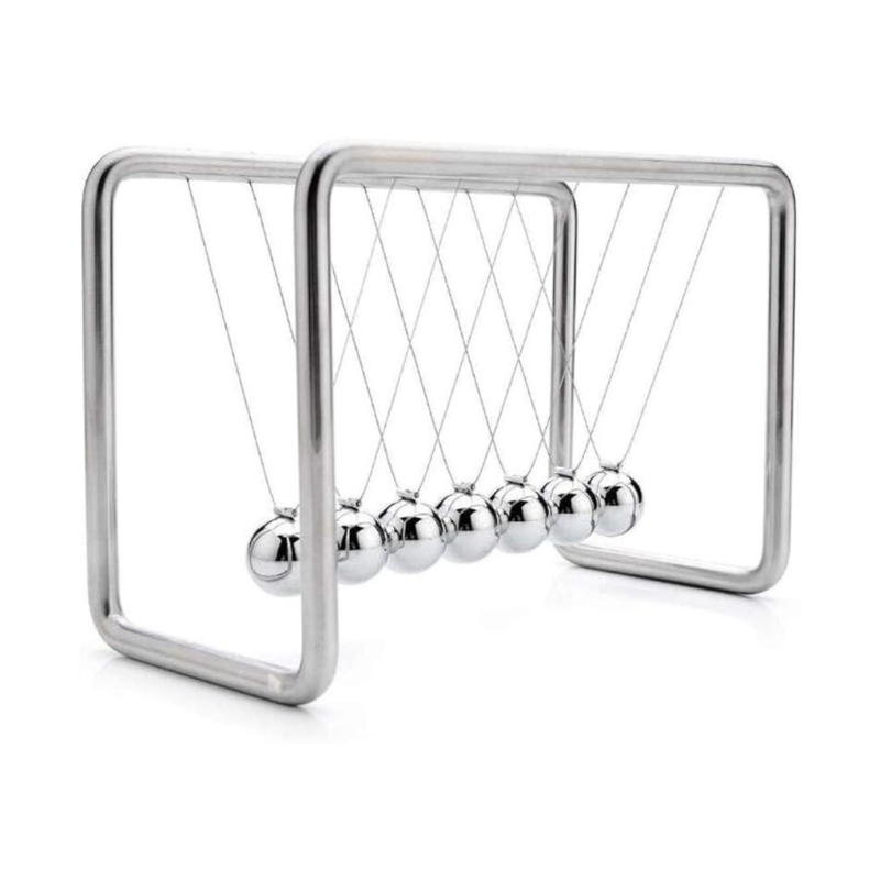 7-Ball Newton's Cradle Balance Toy – Metal Swing Desk Decoration